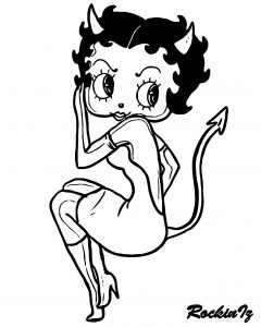 Betty Boop We Coloring Page 312