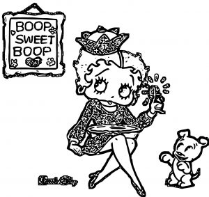 Betty Boop We Coloring Page 344