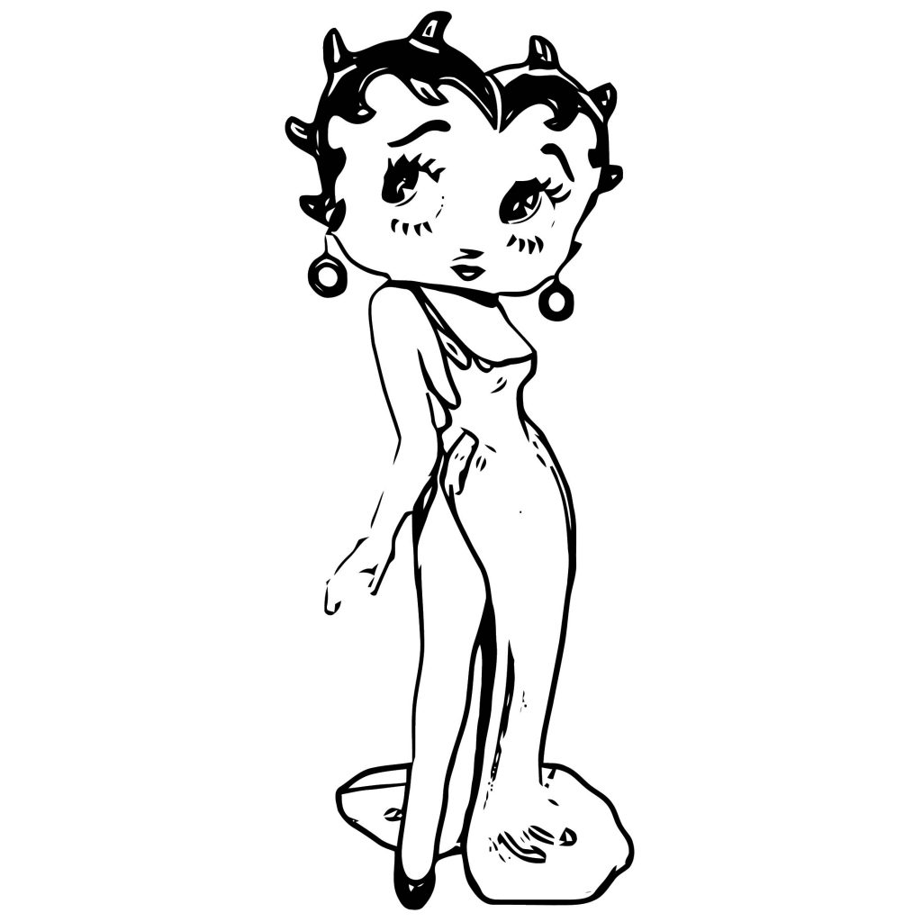 Betty Boop We Coloring Page 356