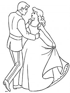 Cinderella And Prince Charming Coloring Pages 30