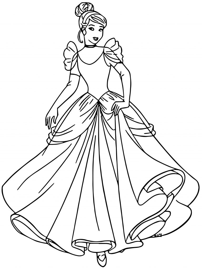 Cinderella Coloring Pages 130 - Wecoloringpage.com