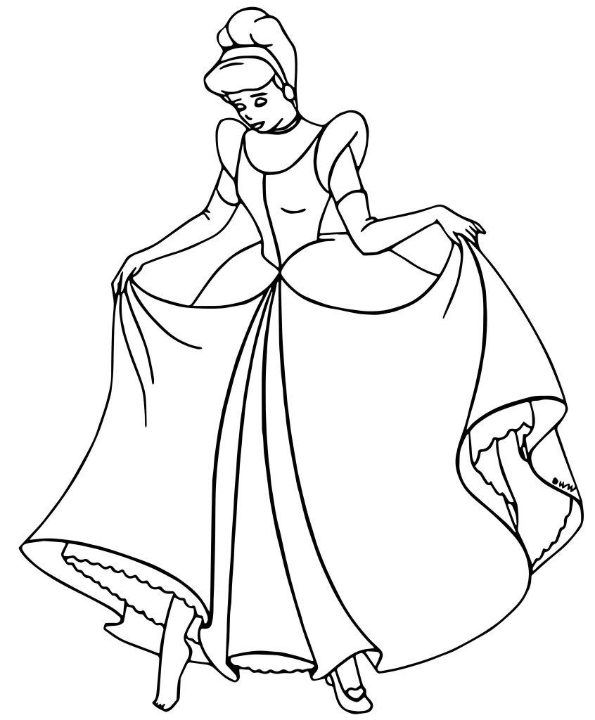 Cinderella Coloring Pages 115 - Wecoloringpage.com