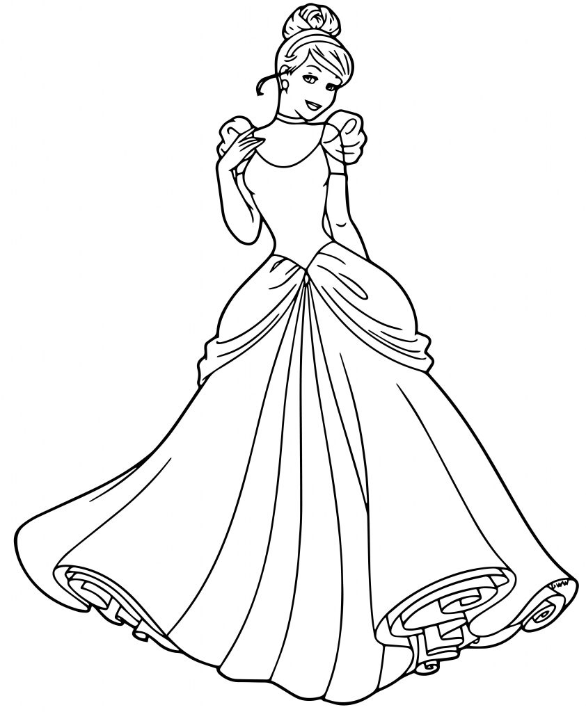 Cinderella Coloring Pages 139 - Wecoloringpage.com