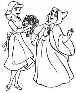 Cinderella Fairy Godmother Coloring Pages 30