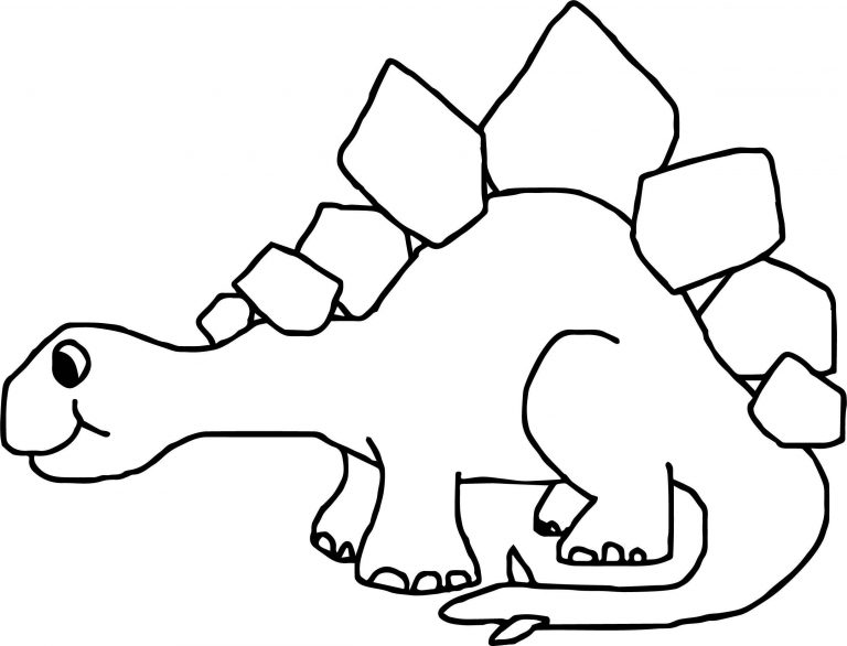 Baby Dinosaur Cartoon Coloring Page | Wecoloringpage.com