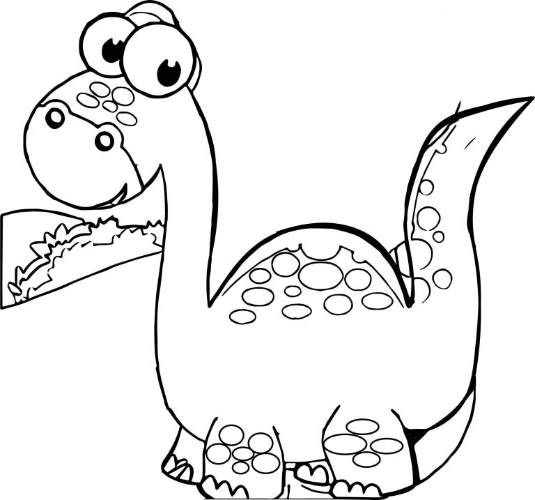 Big Head Dinosaur Coloring Page | Wecoloringpage.com