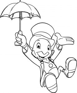 Disney Cartoon Jiminy Coloring Page