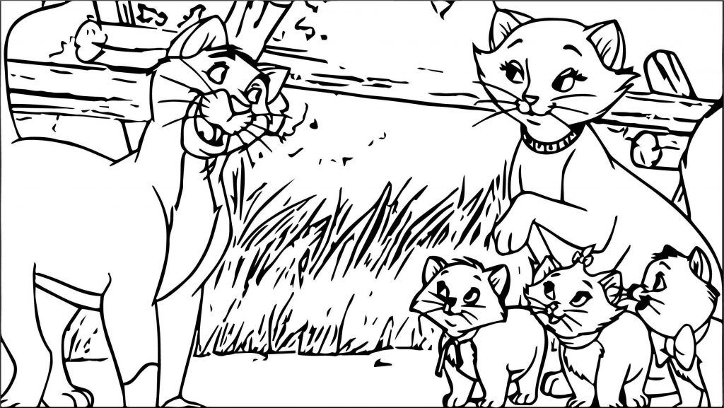 Disney The Aristocats Coloring Page 124 - Wecoloringpage.com