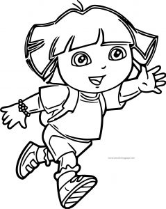 Dora The Explorer Catch Coloring Page