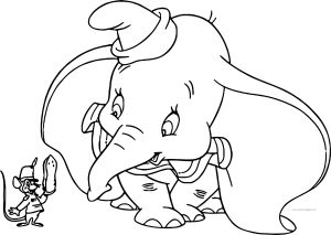 Dumbo Timothy Peanut Coloring Page