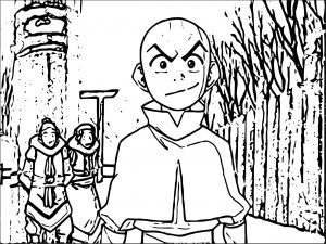 Giphy Avatar Aang Coloring Page