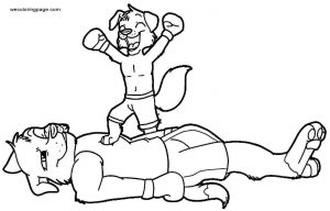 Little Victories Boxing Coloring Page
