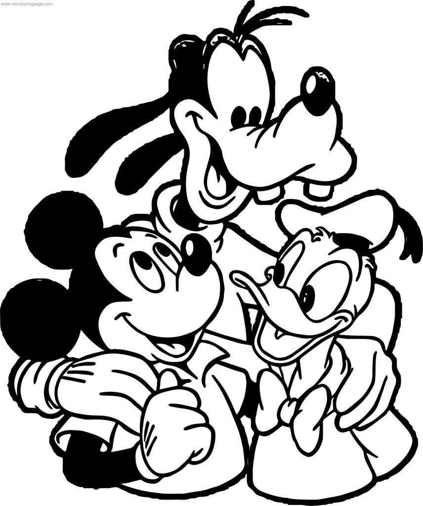 Mickey Donald And Goofy Mickey And Friends Coloring Page ...