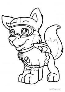Rush To The Rescue With Wagging Tails Coloring Page