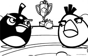 Angry Birds Challenge Featured Image Coloring Page