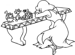 Cinderella Mice And Birds Coloring Pages 14