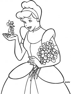 Cinderella Mice And Birds Coloring Pages 20