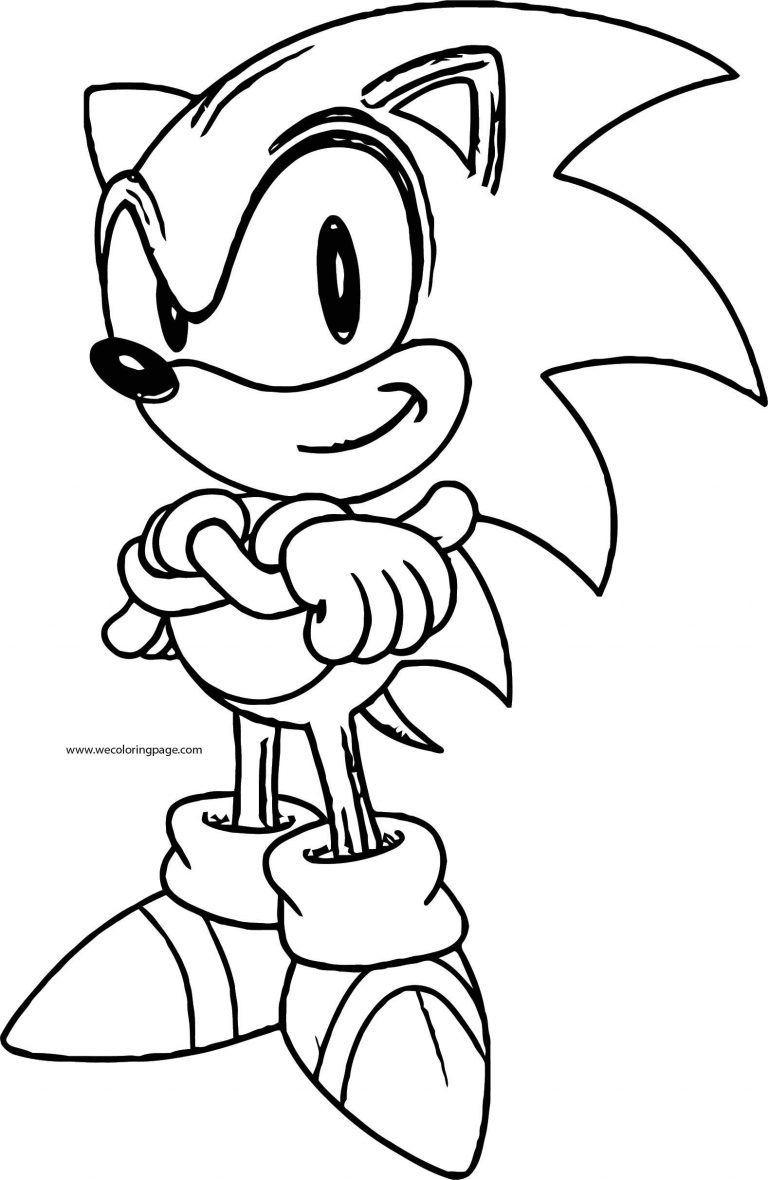 Fat Sonic The Hedgehog Coloring Page | Wecoloringpage.com