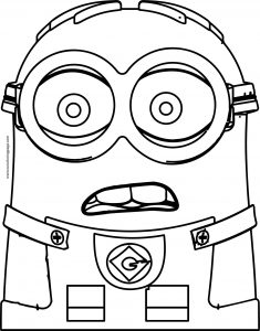 Dave The Minion What Coloring Page