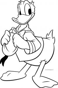 Disney Donald Duck Coloring Page