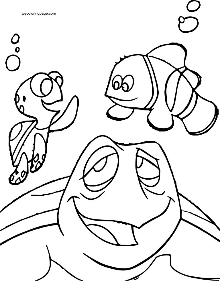 Disney Finding Nemo Marvin Coloring Pages | Wecoloringpage.com