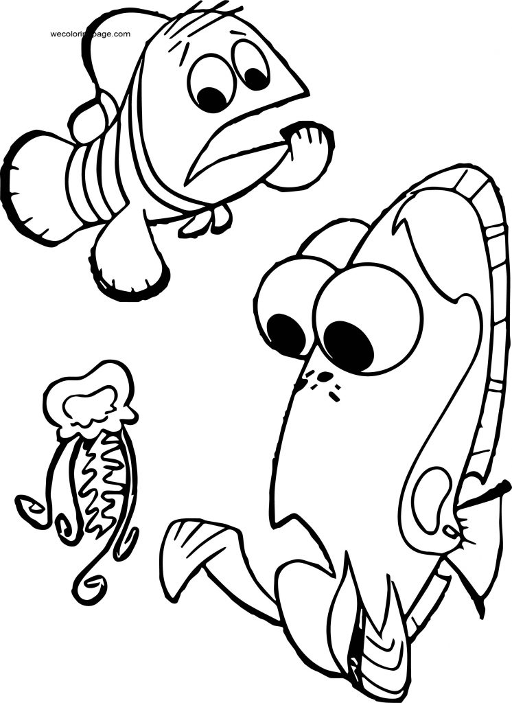 Disney Finding Nemo Look Coloring Pages | Wecoloringpage.com