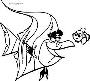 Disney Finding Nemogill n2 Coloring Pages
