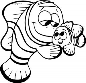 Disney Finding Nemonemo marlin Coloring Pages