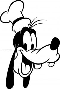 Disney Goofy Side Face Coloring Page