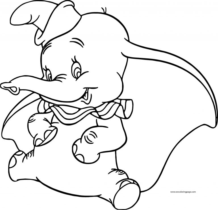 Disney Dumbo Elephant Coloring Pages | Wecoloringpage.com