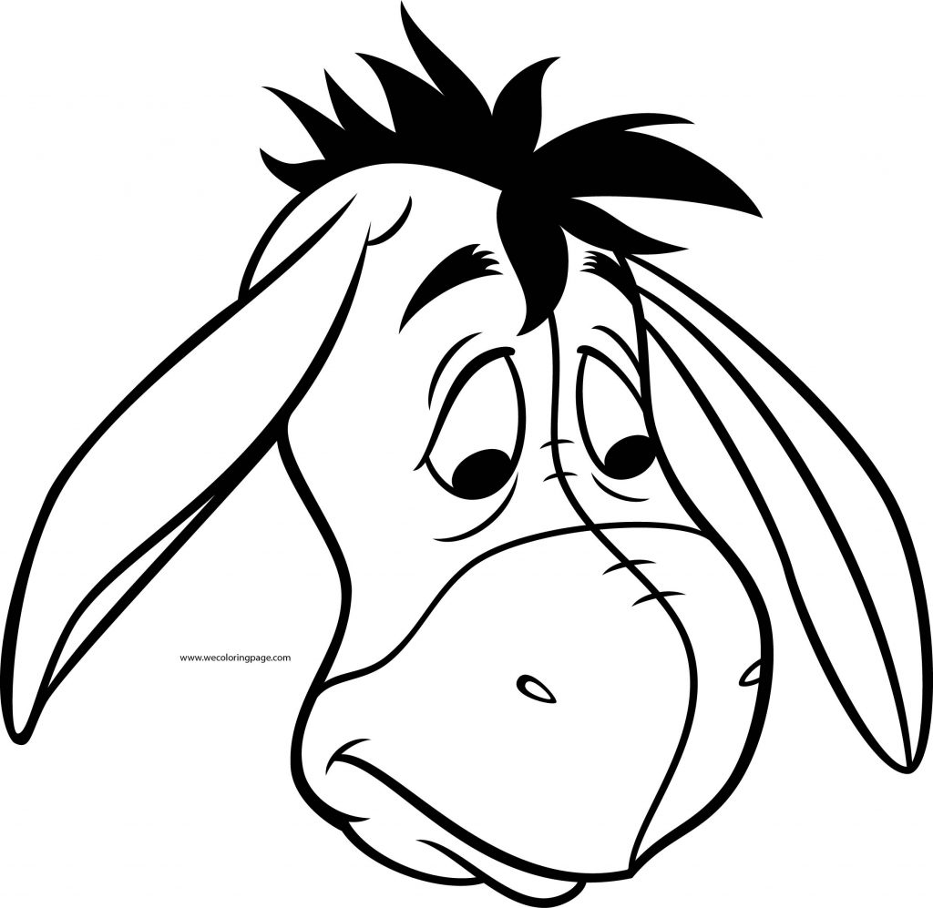 Eeyore Sad Face Coloring Page - Wecoloringpage.com