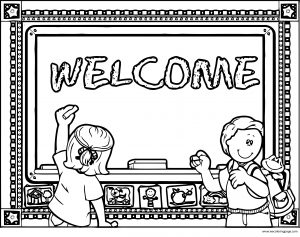 English Teacher Welcome Coloring Page