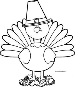 Fall Animal Cock Coloring Page