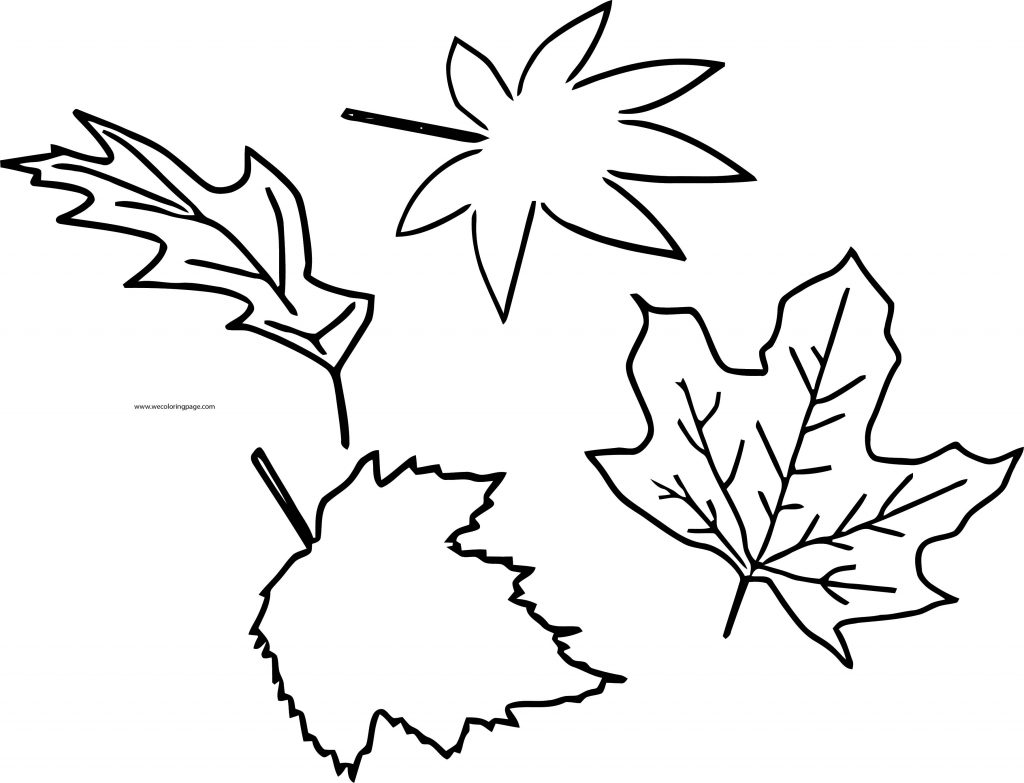 Fall Leaf Style Coloring Page - Wecoloringpage.com