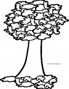 Fall Tree Coloring Page