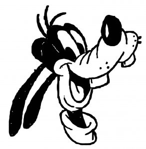 Goofy Face Coloring Page