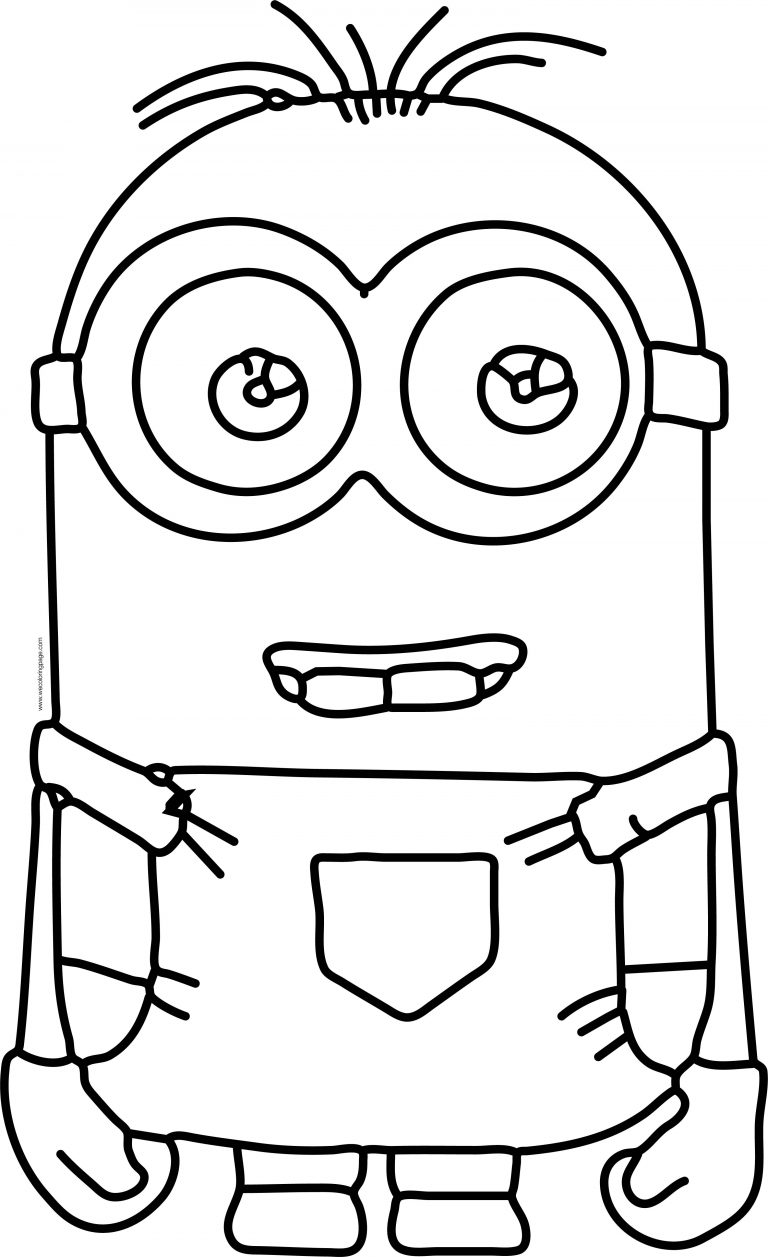 Despicable Me Golfer Minions Coloring Page | Wecoloringpage.com