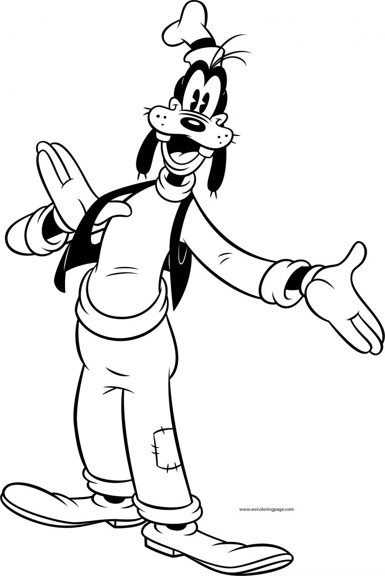 Old Goofy Coloring Page - Wecoloringpage.com