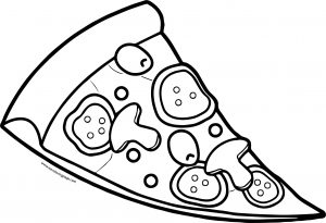 Pizza 12 Coloring Page