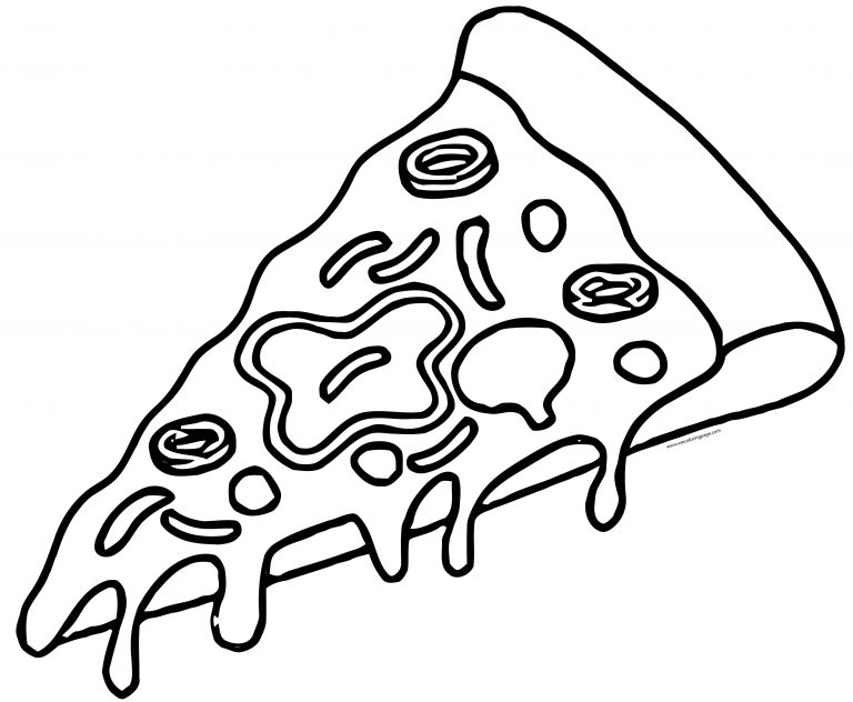 Pizza Coloring Pages | Wecoloringpage.com