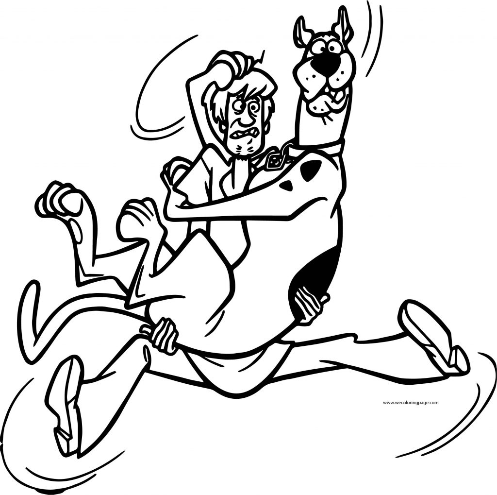 Scooby Doo Coloring Page Shaggy Slide - Wecoloringpage.com