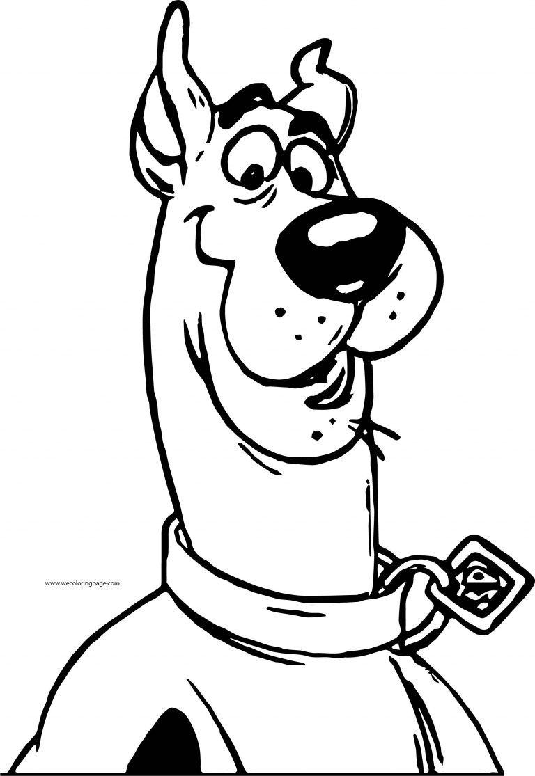 Scooby Doo All Character Face Coloring Page | Wecoloringpage.com