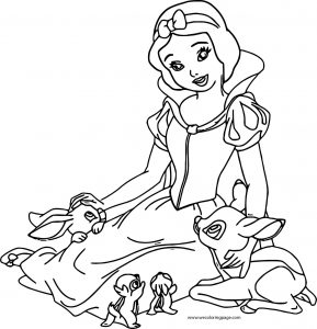 Snow White Coloring Page 058