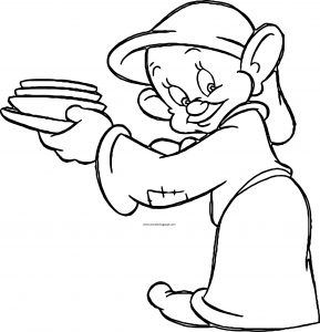Snow White Disney Dopey Coloring Page 22