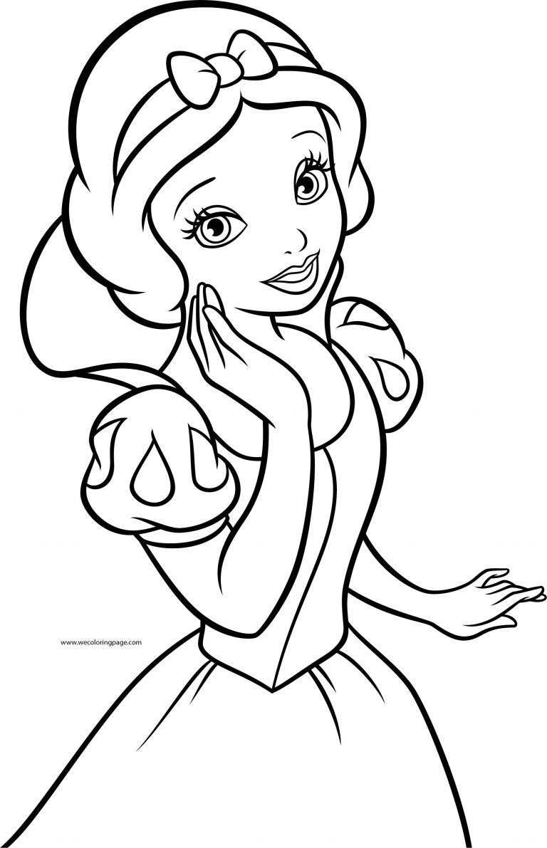 Snow White Girl Princess Coloring Page - Wecoloringpage.com