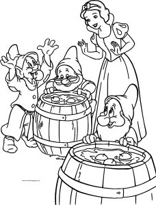 Snow White The Seven Dwarfs Coloring Page 24
