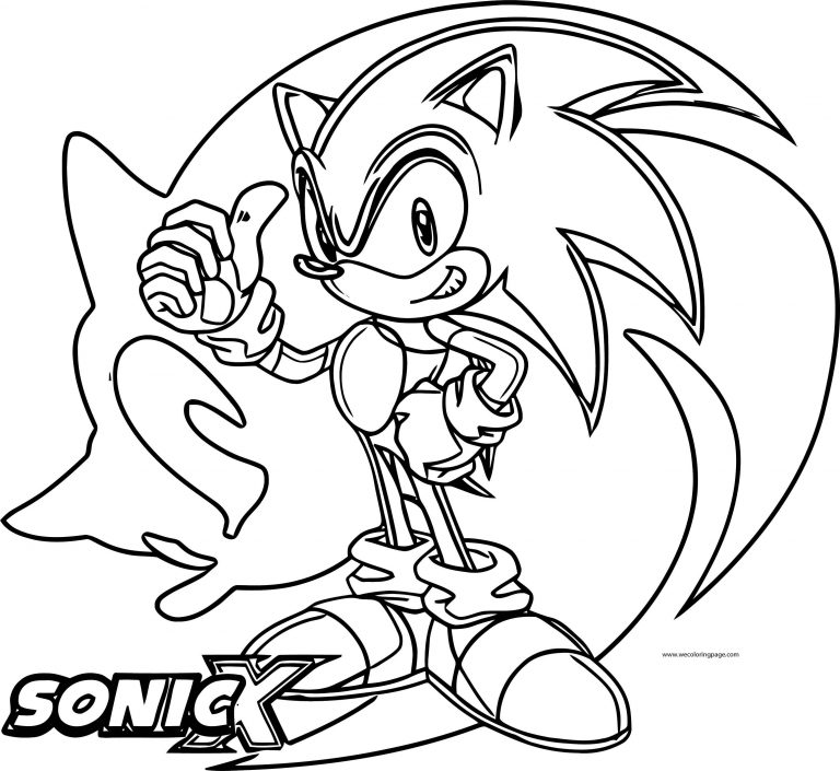 Fat Sonic The Hedgehog Coloring Page | Wecoloringpage.com
