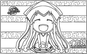 Squid Girl Coloring Page 134