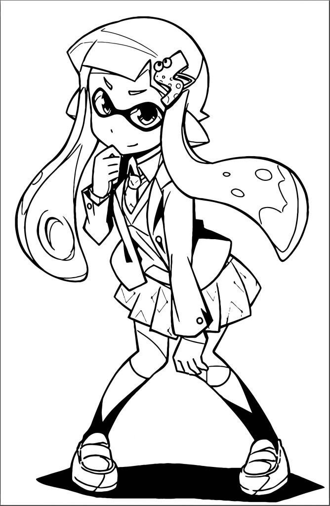 Squid Girl Coloring Page 165 - Wecoloringpage.com