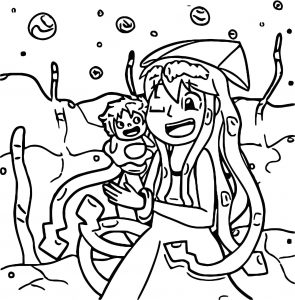 Squid Girl Coloring Page 191